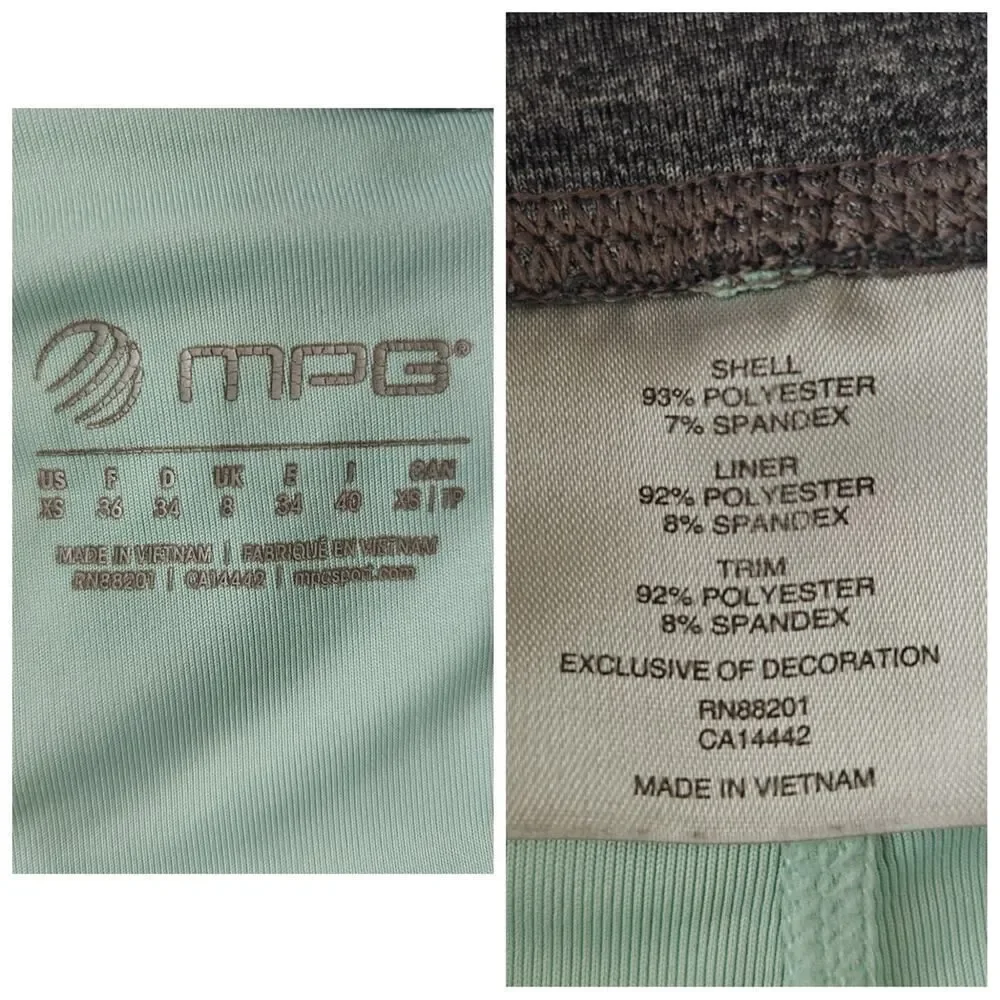 MPG layered athletic shorts sz XS
